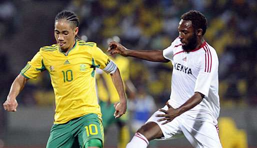 Macht in der Bafana Bafana Schluss: Steven Pienaar (l.)