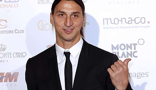 Ibrahimovic bei der Verleihung des "Golden Foot Awards" 