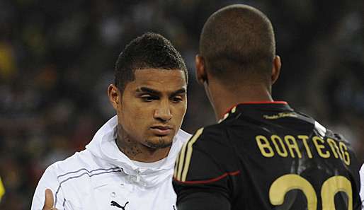 Kevin Prince Boateng (l.) spielt in Gegensatz zu seinem Bruder nicht für Deutschland