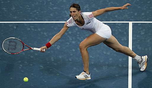 Andrea Petkovic setzte sich im Viertelfinale souverän gegen die Kasachin Xenia Perwak durch