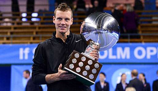 Tomas Berdych mit seinem zweiten ATP-Titel in diesem Jahr