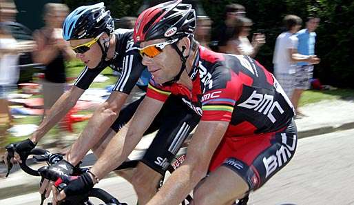 Cadel Evans (r.) hatte Kontakt zum Dopingarzt Michele Ferrari