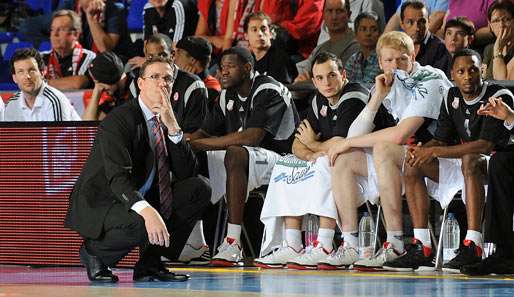 Trainer Chris Fleming musste bei der Niederlage seiner Baskets gegen Moskau hilflos zusehen