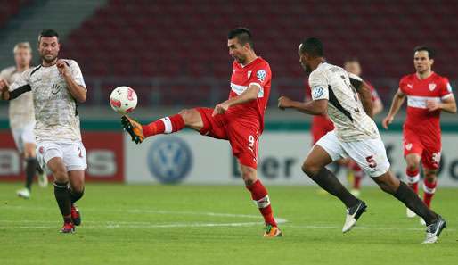 Traf auch gegen St. Pauli: Stuttgarts Torjäger Vedad Ibisevic