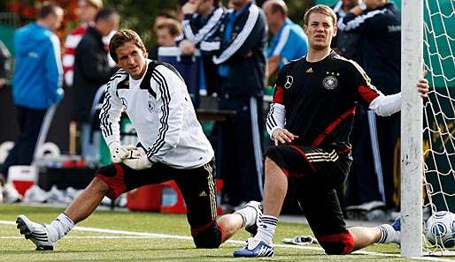 Bald wieder gemeinsam in der Nationalmannschaft? Rene Adler (l.) und Manuel Neuer