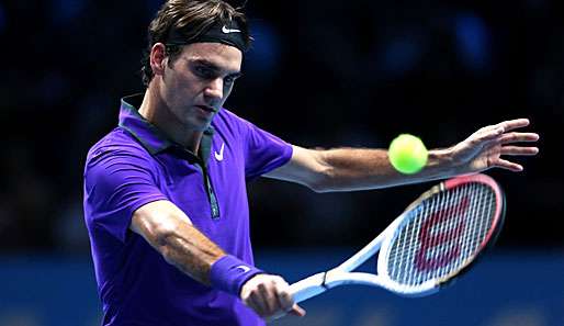 Roger Federer will sich den Sieg in London zum Jahresabschluss sichern
