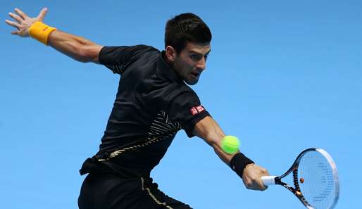 Novak Djokovic zog bei den ATP World Tour Finals ohne Niederlage ins Halbfinale ein