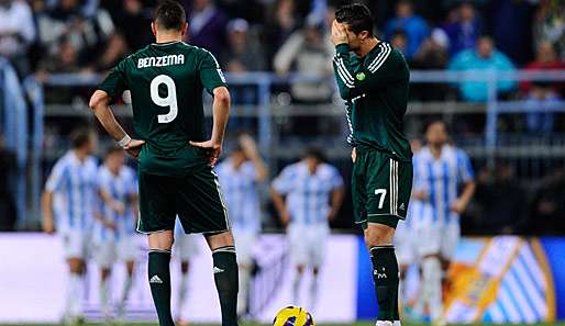 Nach der 3:2-Niederlage in Malaga beträgt der Rückstand von Real auf Barcelona bereits 16 Punkte