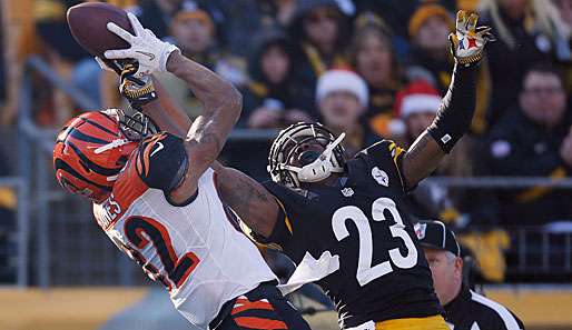 Keenan Lewis (r.) und die Steelers haben die Playoffs verpasst