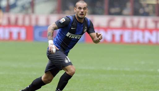 Wesley Sneijder steht seit 2009 bei Inter unter Vetrag und gewann 2010 die Champions League