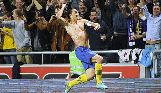 Zlatan Ibrahimovic erzielte in diesem Jahr ein unfassbares Tor per Fallrückzieher