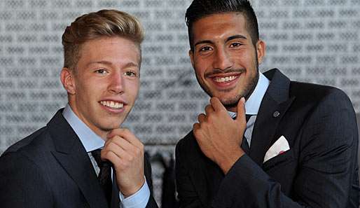 Mitchell Weiser (l.) und Emre Can sind beides Junioren-Nationalspieler beim DFB