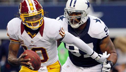 Führt Robert Griffin III (l.) seine Washington Redskins gegen Dallas zur NFC-East-Krone?