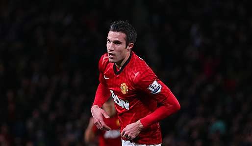 Robin van Persie führt die Torjägerliste der Premier League mit 14 Treffern an