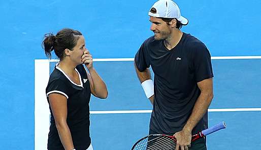 Tatjana Malek und Tommy Haas verpassten im Mixed-Doppel den ersten Erfolg