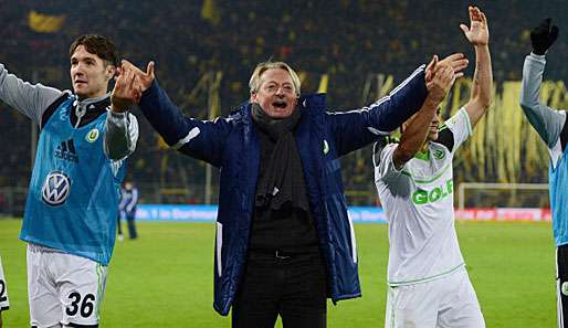 VfL-Coach Lorenz-Günther Köstner nach dem 3:2-Sieg am 8. Dezember bei Borussia Dortmund