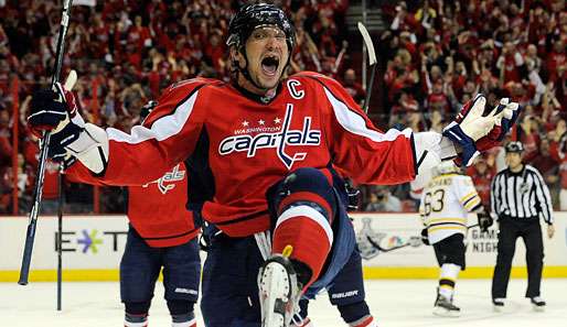 Bühne frei für Alex Ovechkin: Der Capitals-Superstar ist bei den Traumtoren gleich doppelt vertreten