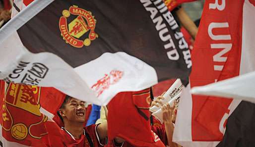 Manchester-Fans vor einem Testspiel der Red Devils gegen Shanghai Shenhua