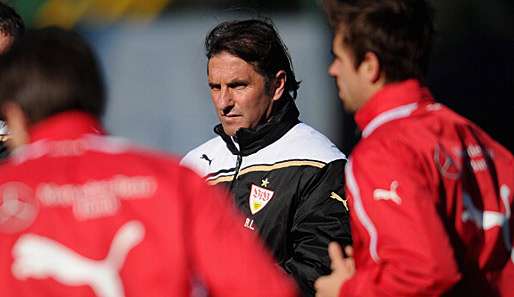 Bruno Labbadia im Trainingslager des VfB Stuttgart im türkischen Belek