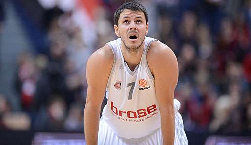 Auch Bostjan Nachbars 19 Punkte verhinderten die Niederlage der Brose Baskets Bamberg nicht