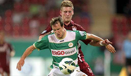 Andre Hahn (r.) kommt von den Kickers Offenbach zum FC Augsburg