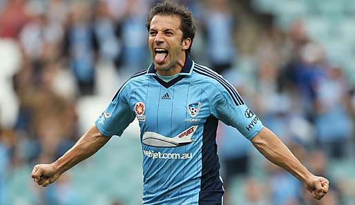 Beim 7:1-Rekordsieg des Sydney FC erzielte Del Piero vier Treffer - wie zu seinen besten Juve-Zeiten