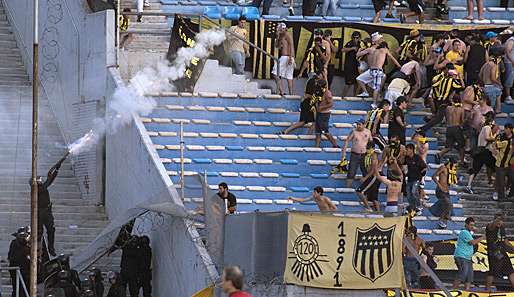 Leider häuften sich in letzter Zeit die Gewalttaten beim Fußball in Uruguay