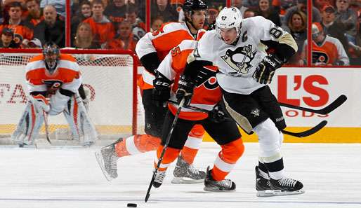 Gesund zurück auf dem Eis, beim Auftaktsieg der Pens aber ohne Scorerpunkt: Sydney Crosby