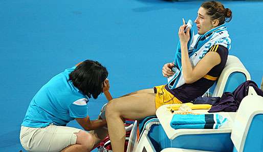 Andrea Petkovic zog sich beim Hopman Cup Ende Dezember einen Meniskusriss zu