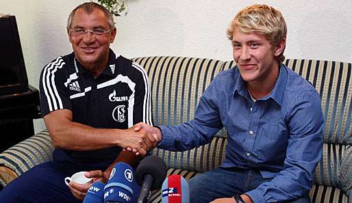 Felix Magath (l.) war einst Trainer von Lewis Holtby bei Schalke 04