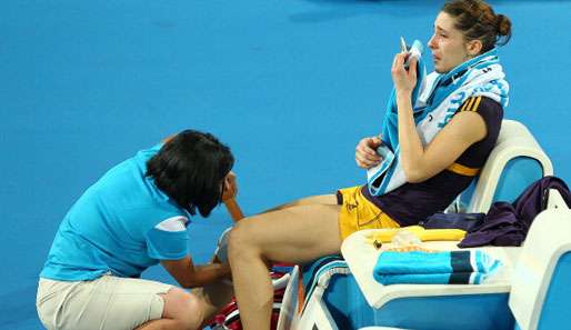 Andrea Petkovic riss sich den Meniskus im rechten Knie - nun plant sie für März ihr Comeback