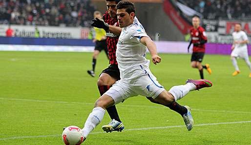 Kevin Volland, hier im Spiel gegen Eintracht Frankfurt, fehlt der deutschen U21 gegen Italien