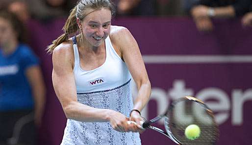 Mona Barthel steht beim Turnier von Doha in Runde zwei