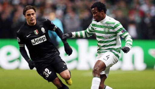 Celtics nigerianischer Abwehrspieler Efe Ambrose hatte gegen Juve einen schlechten Tag