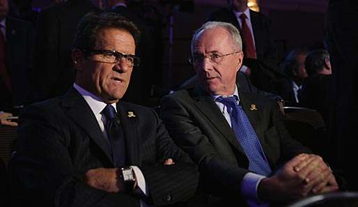 Fabio Capello (l.) ist aktuell Trainer der russischen Nationalmannschaft