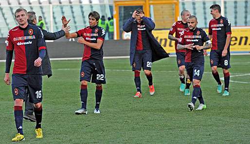 Siegt der Tabelle 14. Cagliari zu Hause, dann müssen die Spieler ohne Fans feiern