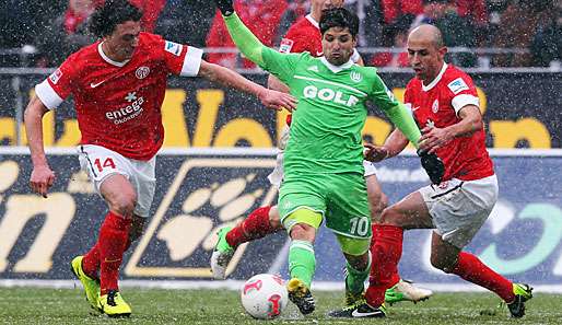 Diego versuchte viel, zum Sieg reicht es nicht. Wolfsburg verlor aber wieder nicht auf fremden Platz