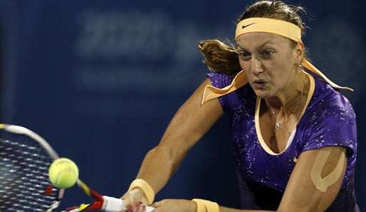 Petra Kvitova hat beim WTA-Turnier in Dubai das Finale erreicht 
