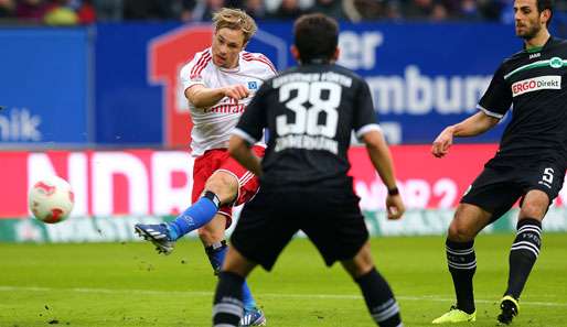 Bekam vor seinem 1:1-Ausgleich zu viel Platz von der Fürther Abwehr: Hamburgs Maximilian Beister