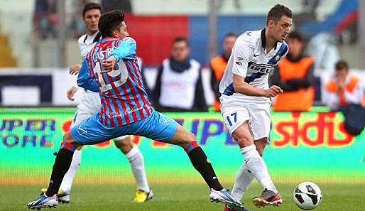 Inter Mailand hat gegen Catania Calcio einen 0:2-Rückstand zum Sieg gedreht