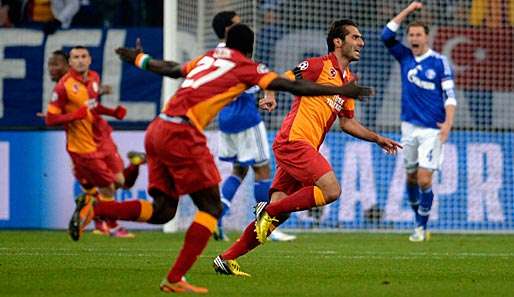 Hamit Altintop traf in seiner Heimatstadt Gelsenkirchen zum 1:1 für Galatasaray