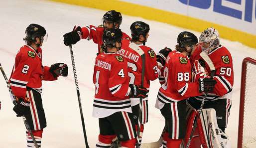 Der 20. Saisonsieg der Chicago Blackhawks war ihr zehnter in Serie