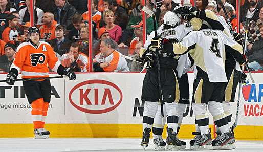 Zuerst dominierten die Philadelphia Flyers, doch am Ende jubelten die Pittsburgh Penguins