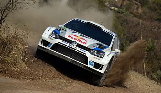 Sebastien Ogier greift im VW Polo bei der Mexiko-Rallye nach dem zweiten Saisonsieg