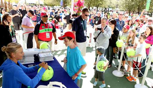 Die Weltranglistendritte Maria Sharapova ist in Indian Wells an Position zwei gesetzt