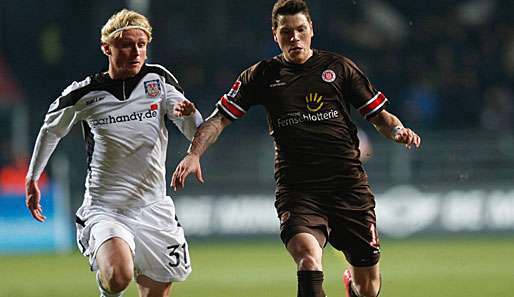 Der FSV Frankfurt muss vorübergehend ohne Tim Heubach (l.) auskommen