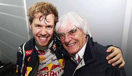 Formel-1-Boss Bernie Ecclestone vergleicht Sebastian Vettel mit dem großen Juan Manuel Fangio