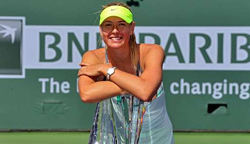 Maria Sharapova gewinnt mit Indian Wells ihr erstes Turnier seit den French Open 2012