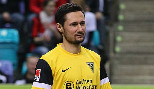 Albert Streit, hier noch im Trikot von Alemannia Aachen, wurde bei Viktoria Köln suspendiert