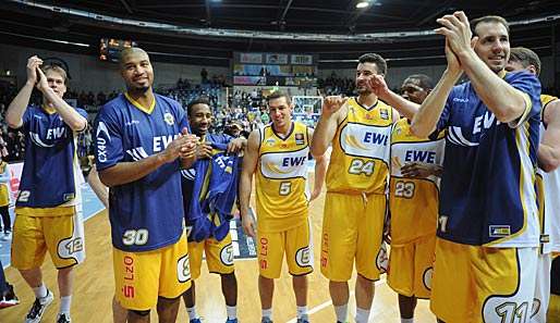 Mit einem deutlichen 100: 78 ziehen die Baskets Oldenburg ins Final Four der Euro Challenge ein